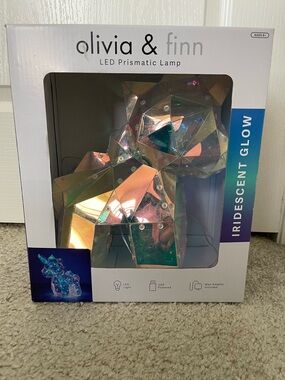 NWT!! Iridescent Glow LED Prismatic Unicorn Lamp